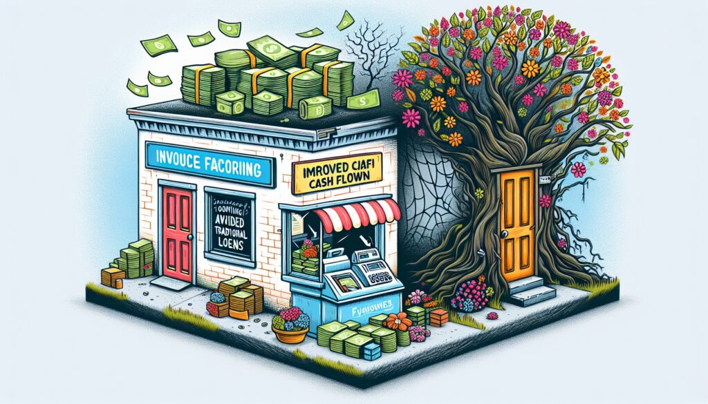 A small business experiencing improved cash flow