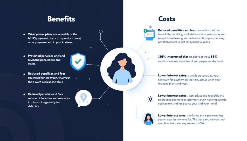 The benefits and costs associated with IRS payment plans