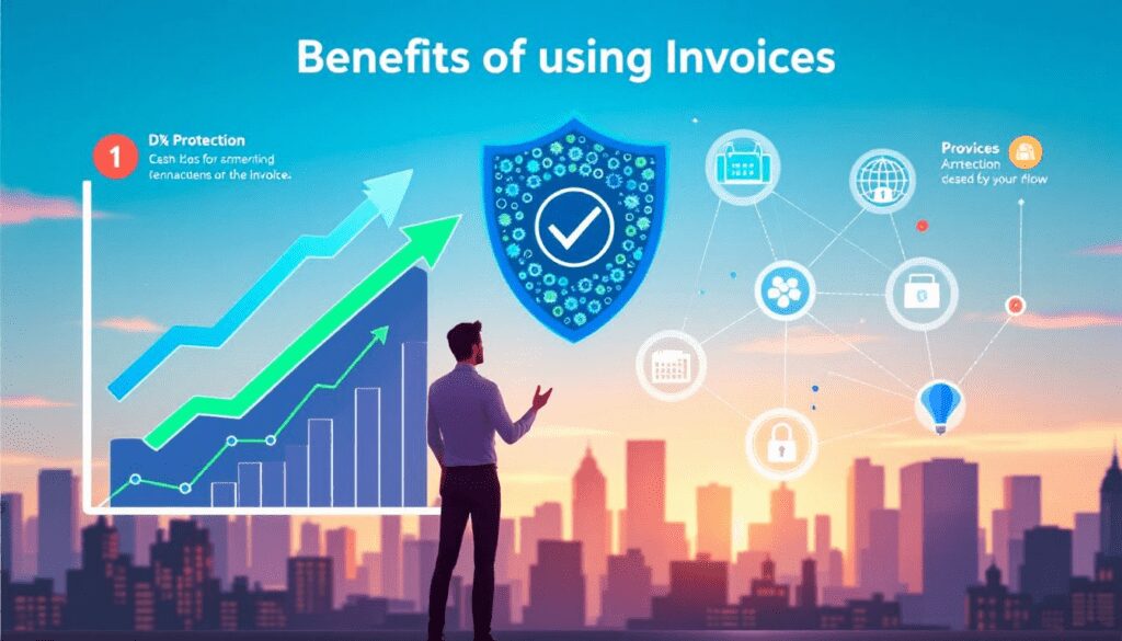 The benefits of using invoices including cash flow management and legal protection