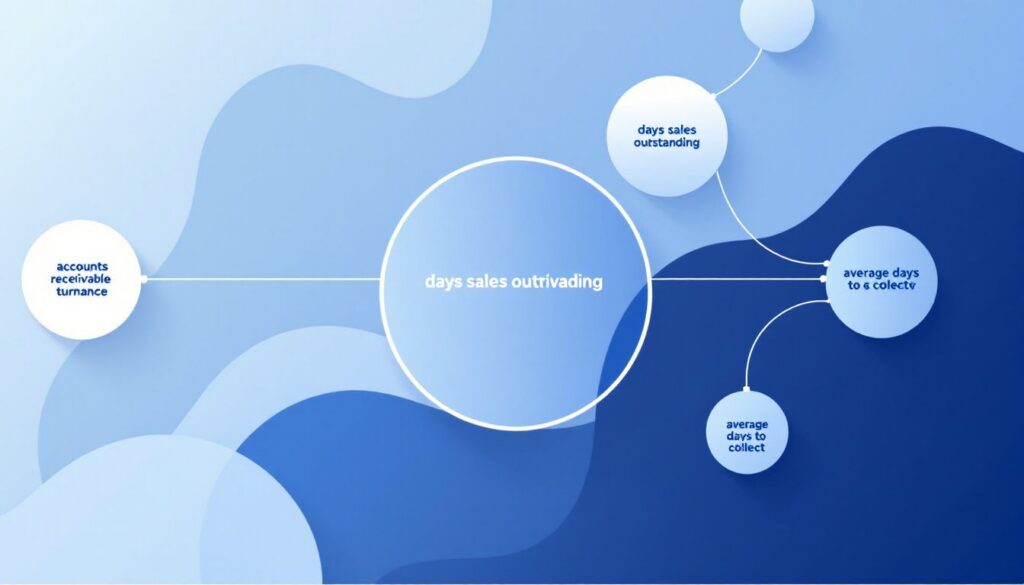 A graph of accounts receivable turnover ratio or DSO